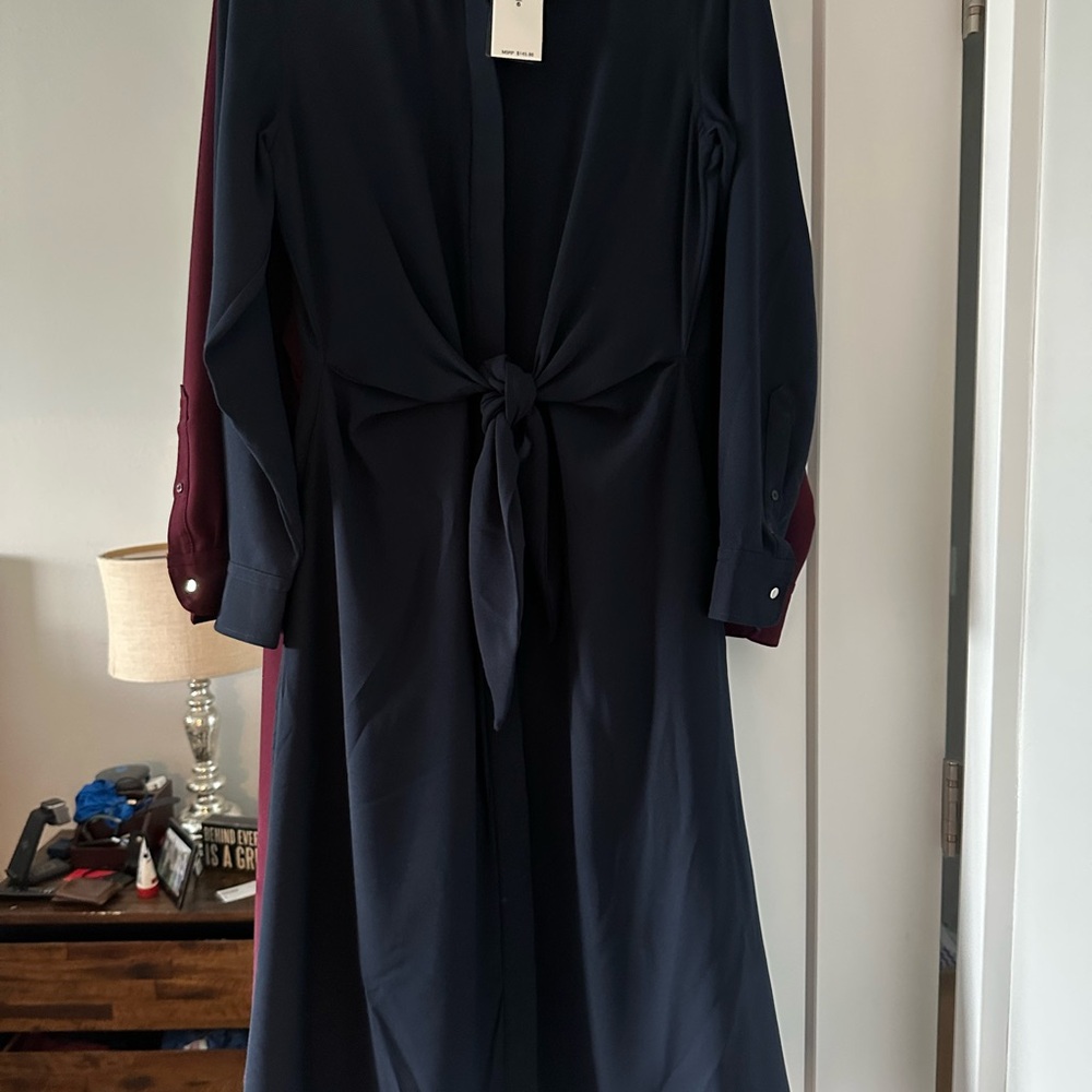 Elegant Navy Blue Women's Dress